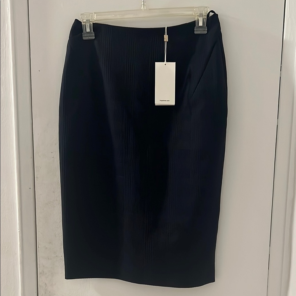 Hugo Boss Blue Pencil Skirt Knee-Length Workwear